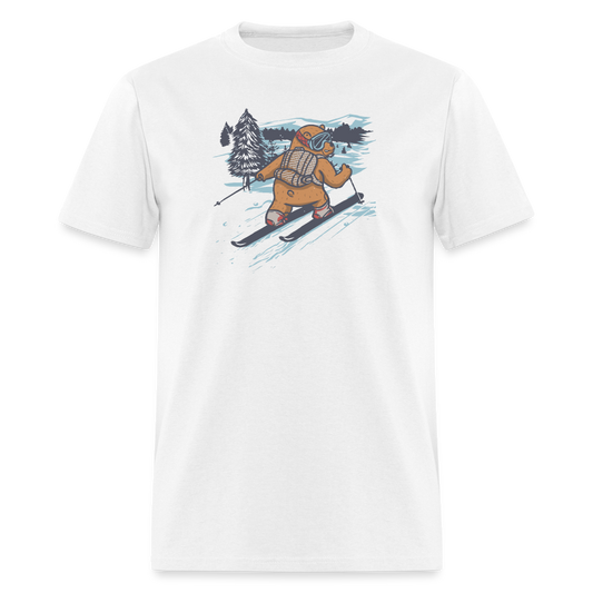 Bear Skier T-Shirt - white