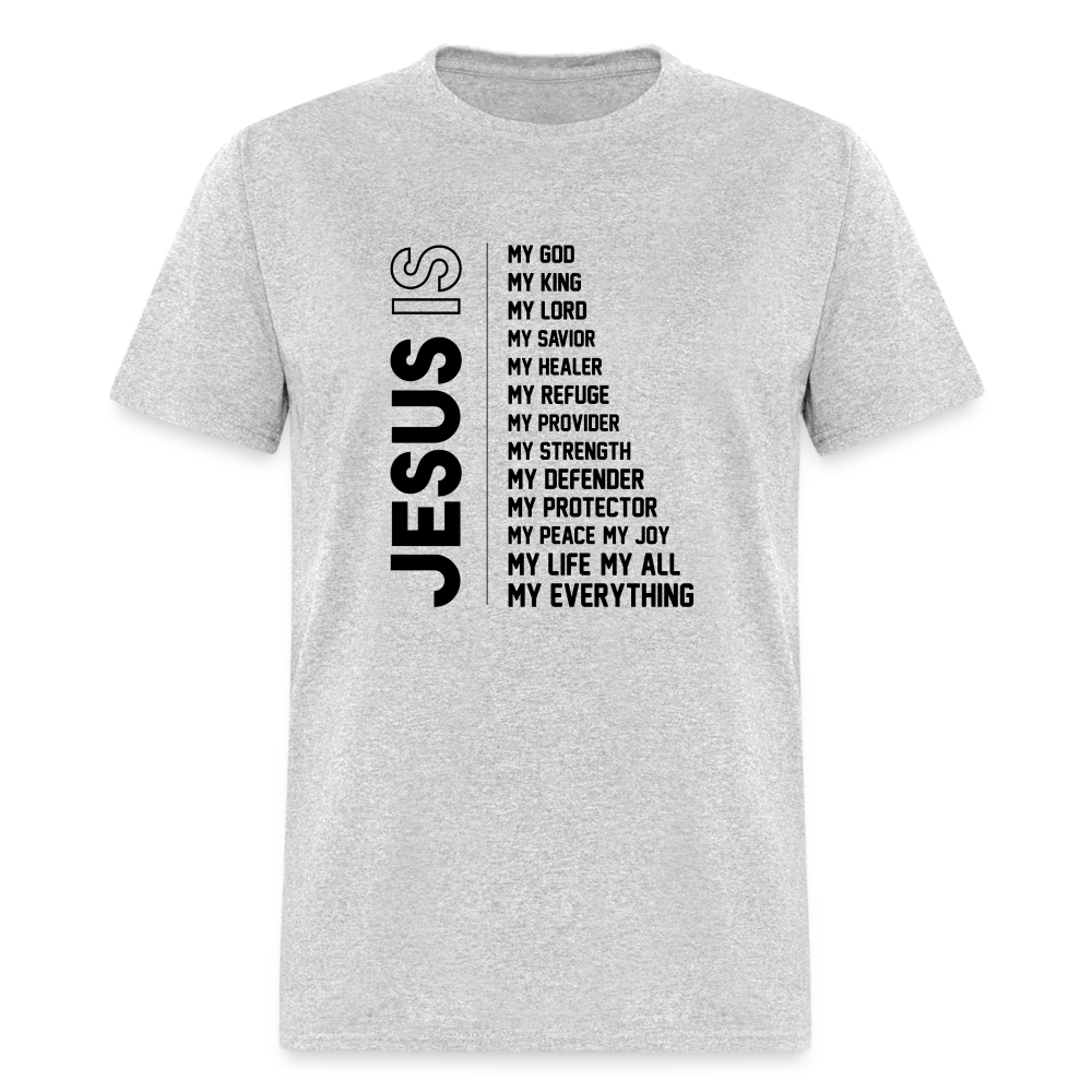 Jesus Is T-Shirt - heather gray