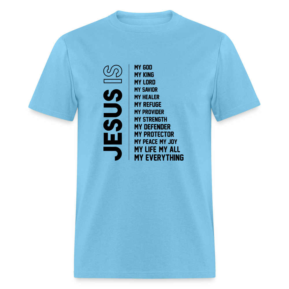 Jesus Is T-Shirt - aquatic blue