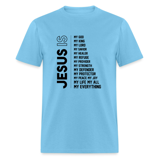 Jesus Is T-Shirt - aquatic blue