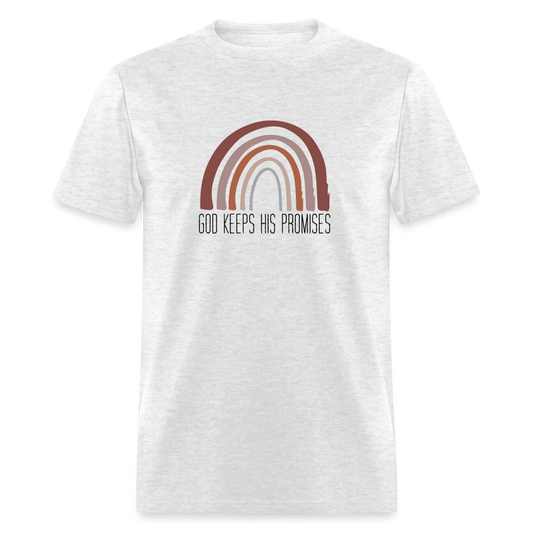 God Keeps His Promises T-Shirt - light heather gray