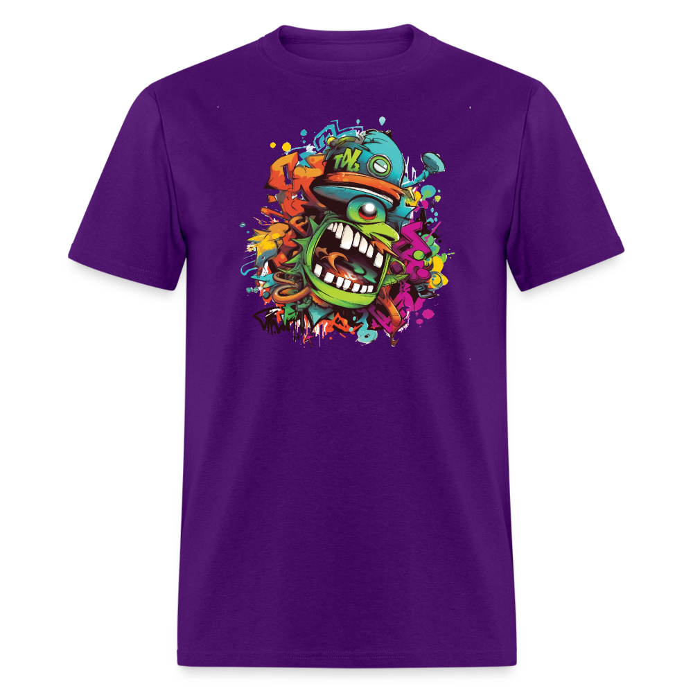 Angry Disruptive T-Shirt - purple