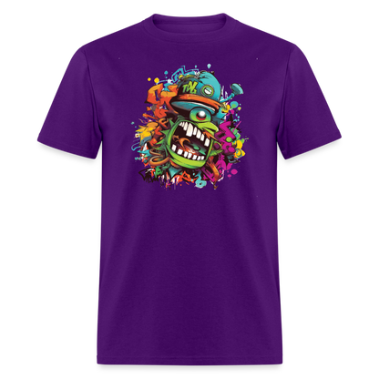 Angry Disruptive T-Shirt - purple