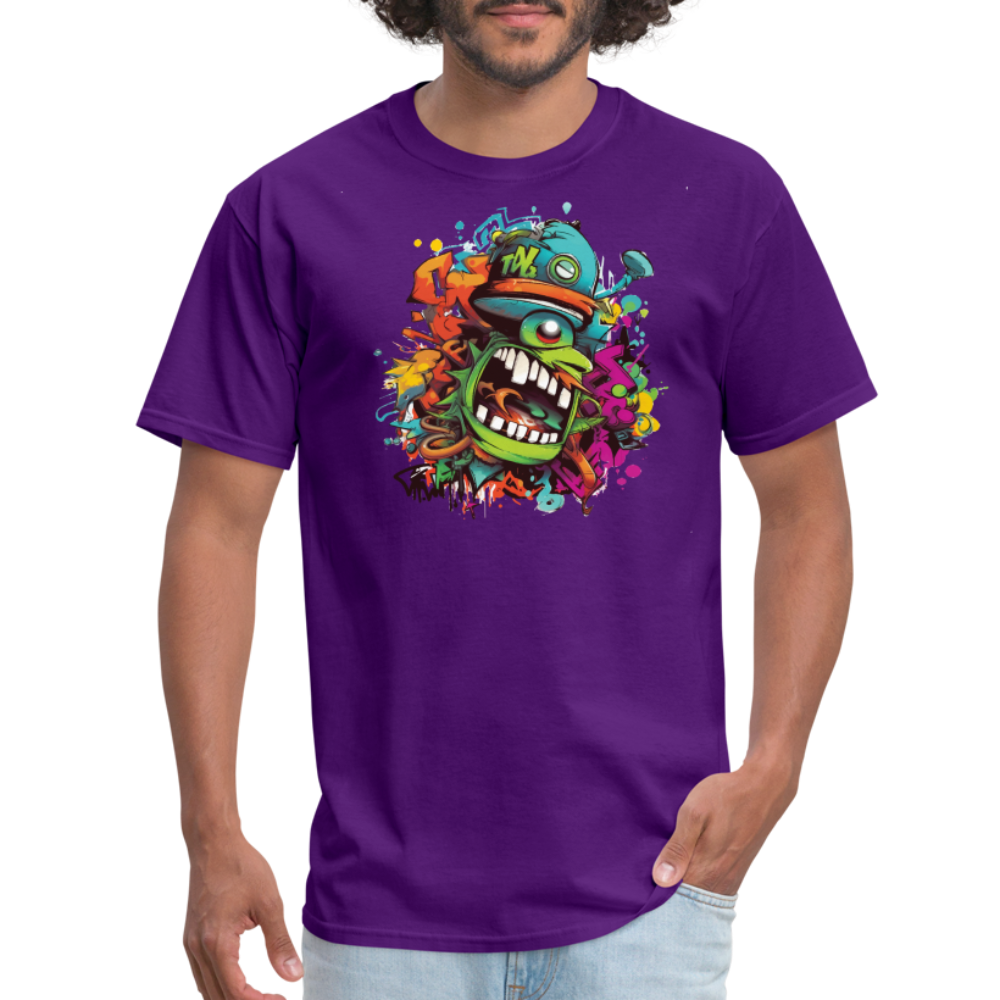 Angry Disruptive T-Shirt - purple