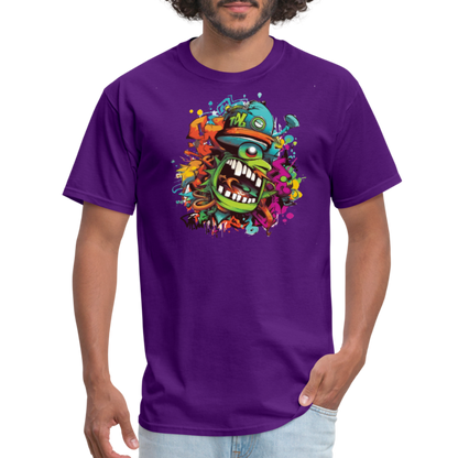 Angry Disruptive T-Shirt - purple