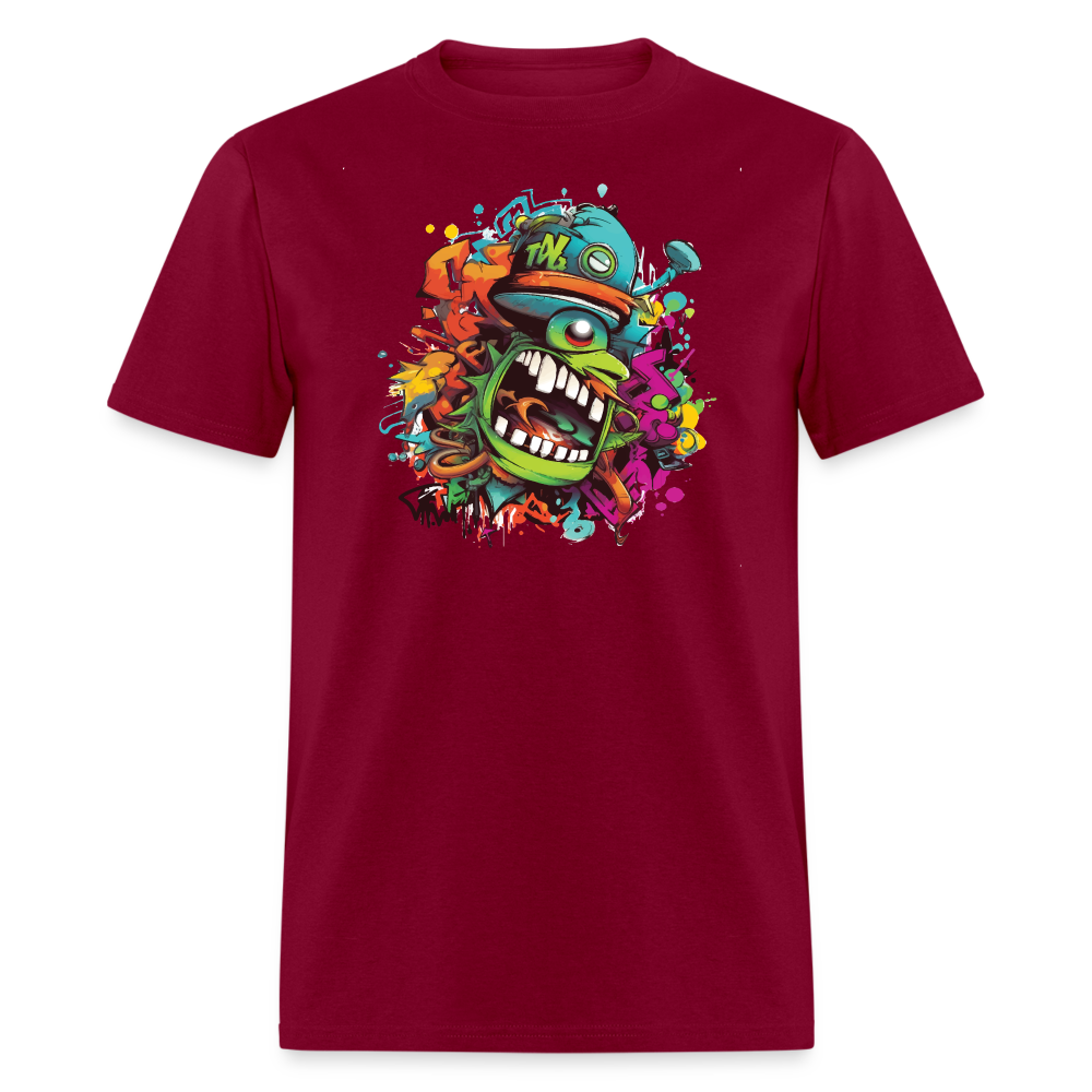 Angry Disruptive T-Shirt - burgundy