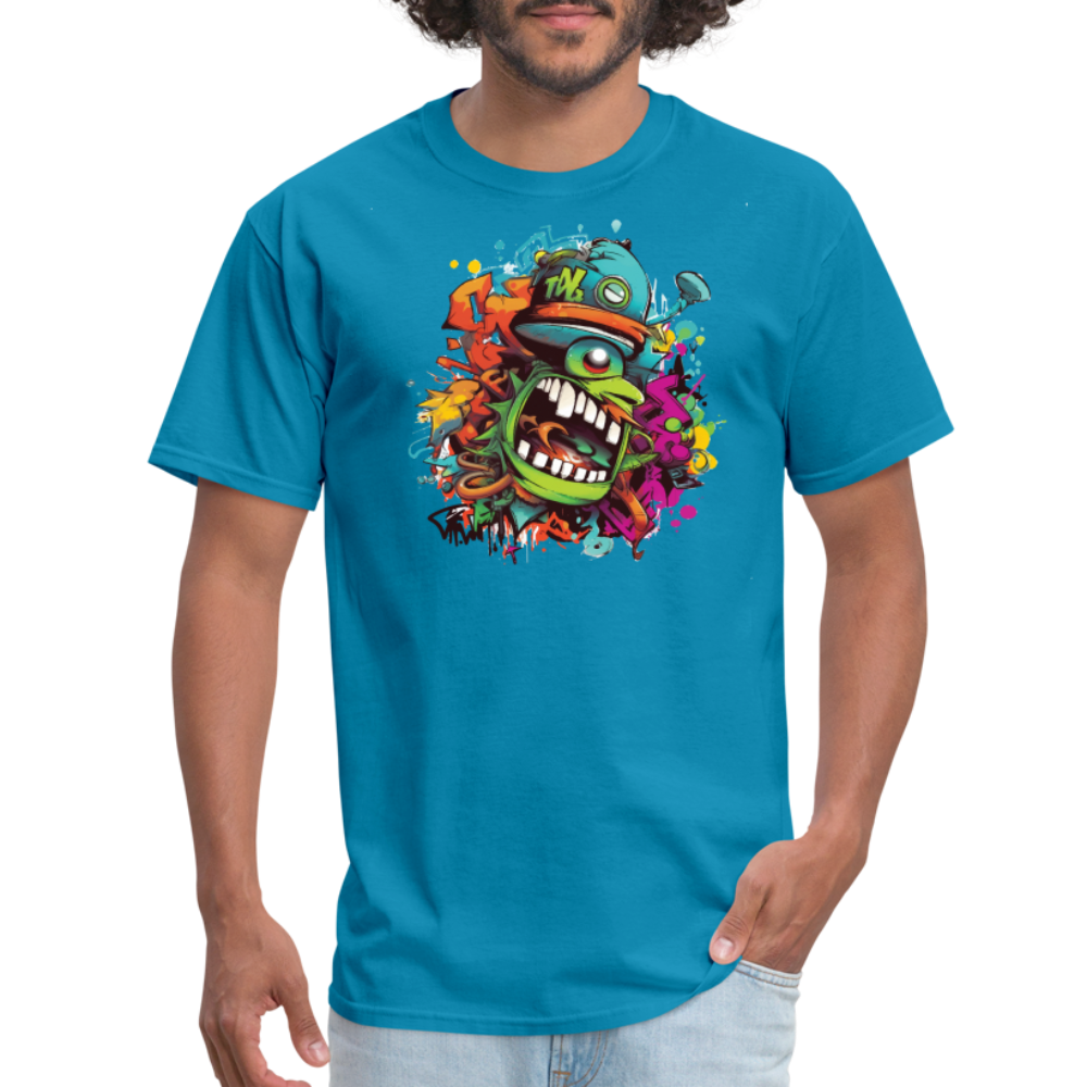 Angry Disruptive T-Shirt - turquoise