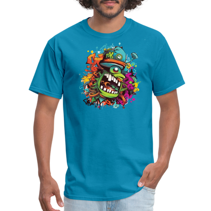 Angry Disruptive T-Shirt - turquoise