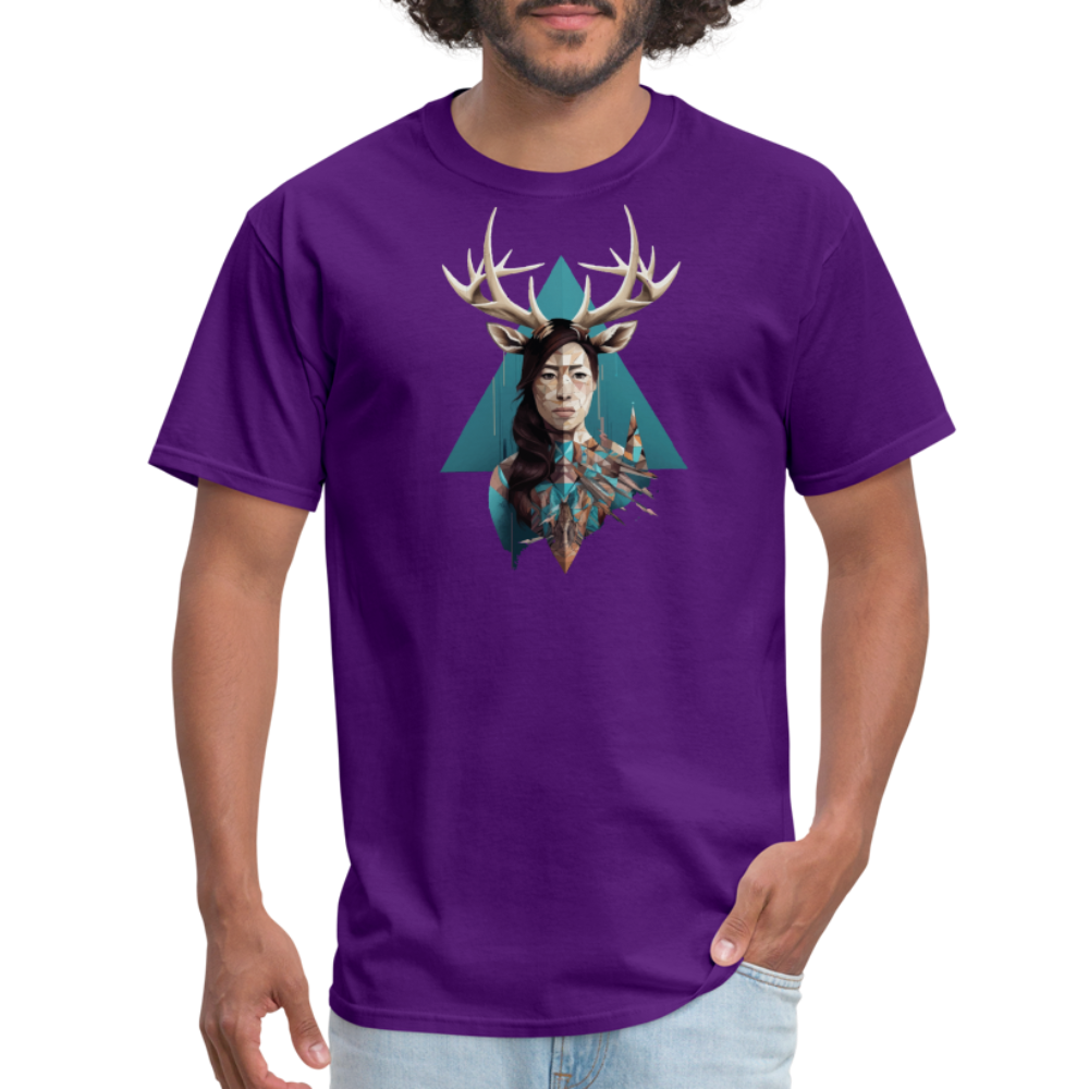 Deer Woman T-Shirt - purple