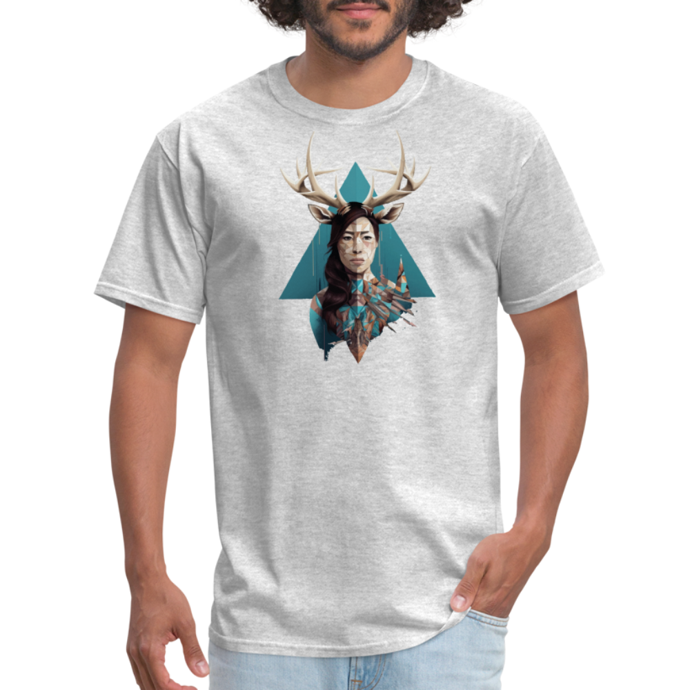 Deer Woman T-Shirt - heather gray