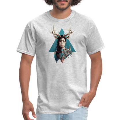 Deer Woman T-Shirt - heather gray