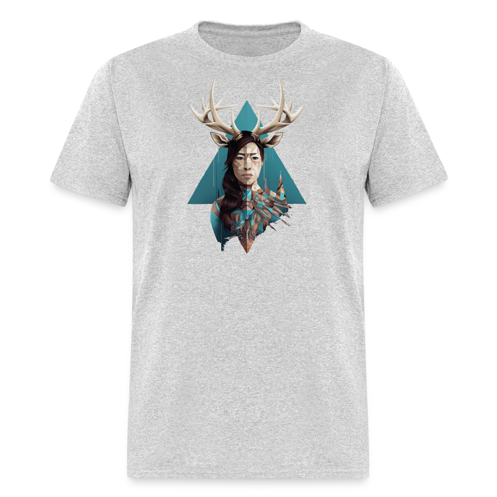 Deer Woman T-Shirt - heather gray