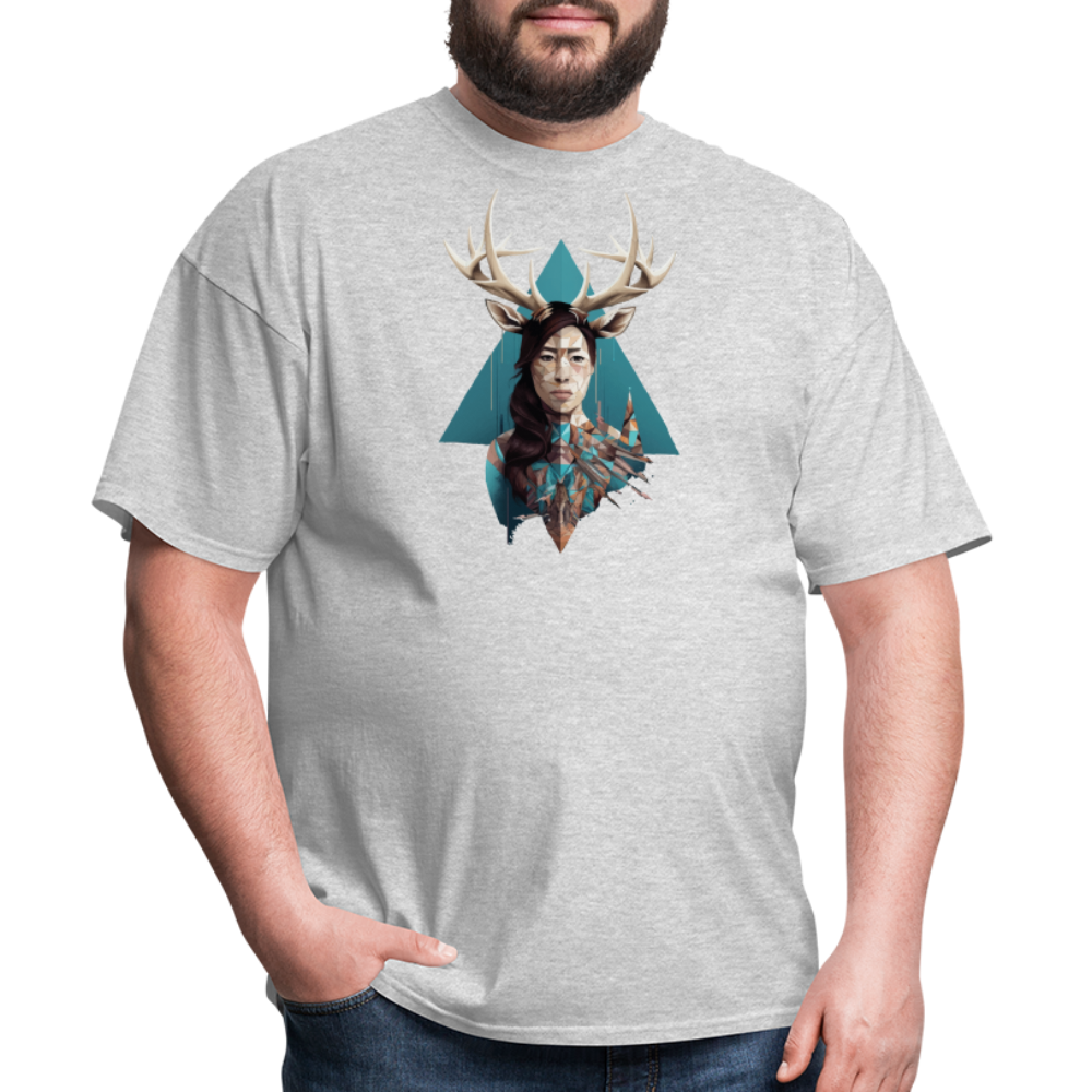 Deer Woman T-Shirt - heather gray