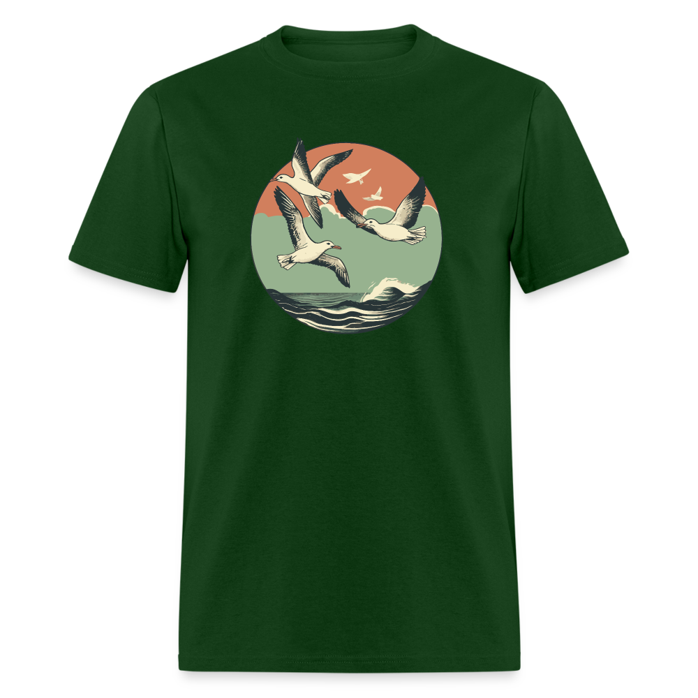 Seagulls T-Shirt - forest green