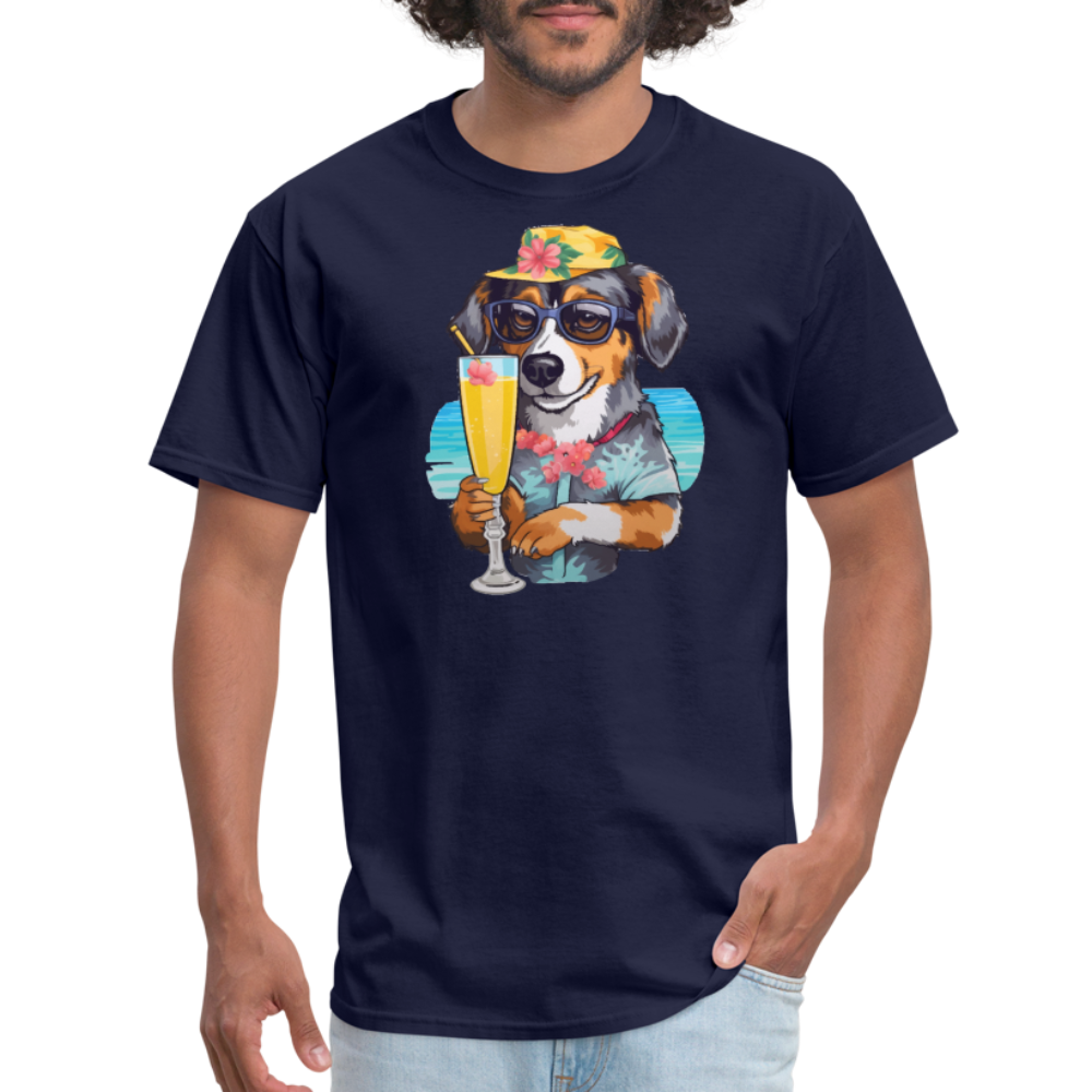 Dog Cheers T-Shirt - navy