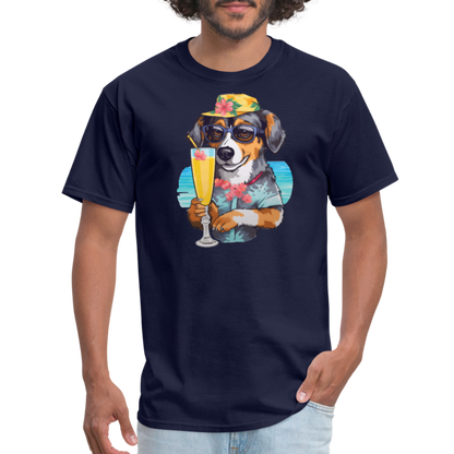 Dog Cheers T-Shirt - navy