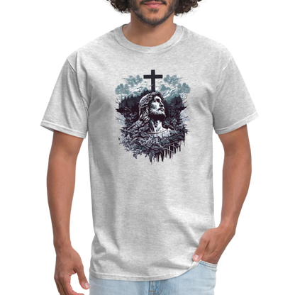 Jesus Cross T-Shirt - heather gray