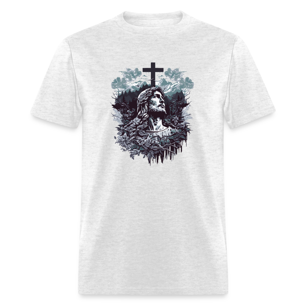 Jesus Cross T-Shirt - light heather gray