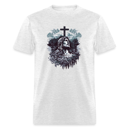 Jesus Cross T-Shirt - light heather gray