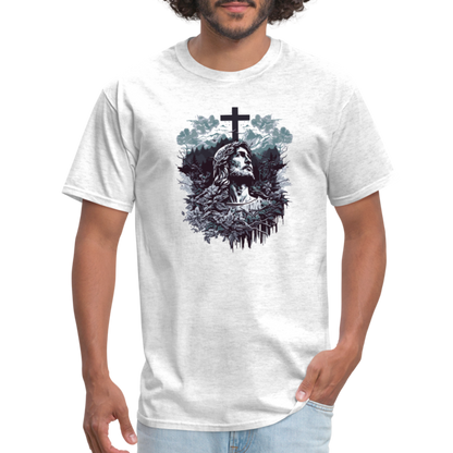 Jesus Cross T-Shirt - light heather gray