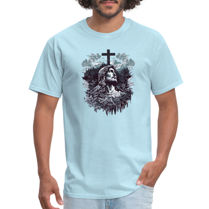 Jesus Cross T-Shirt - powder blue