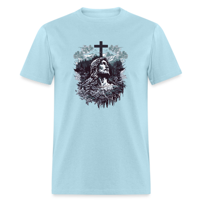 Jesus Cross T-Shirt - powder blue