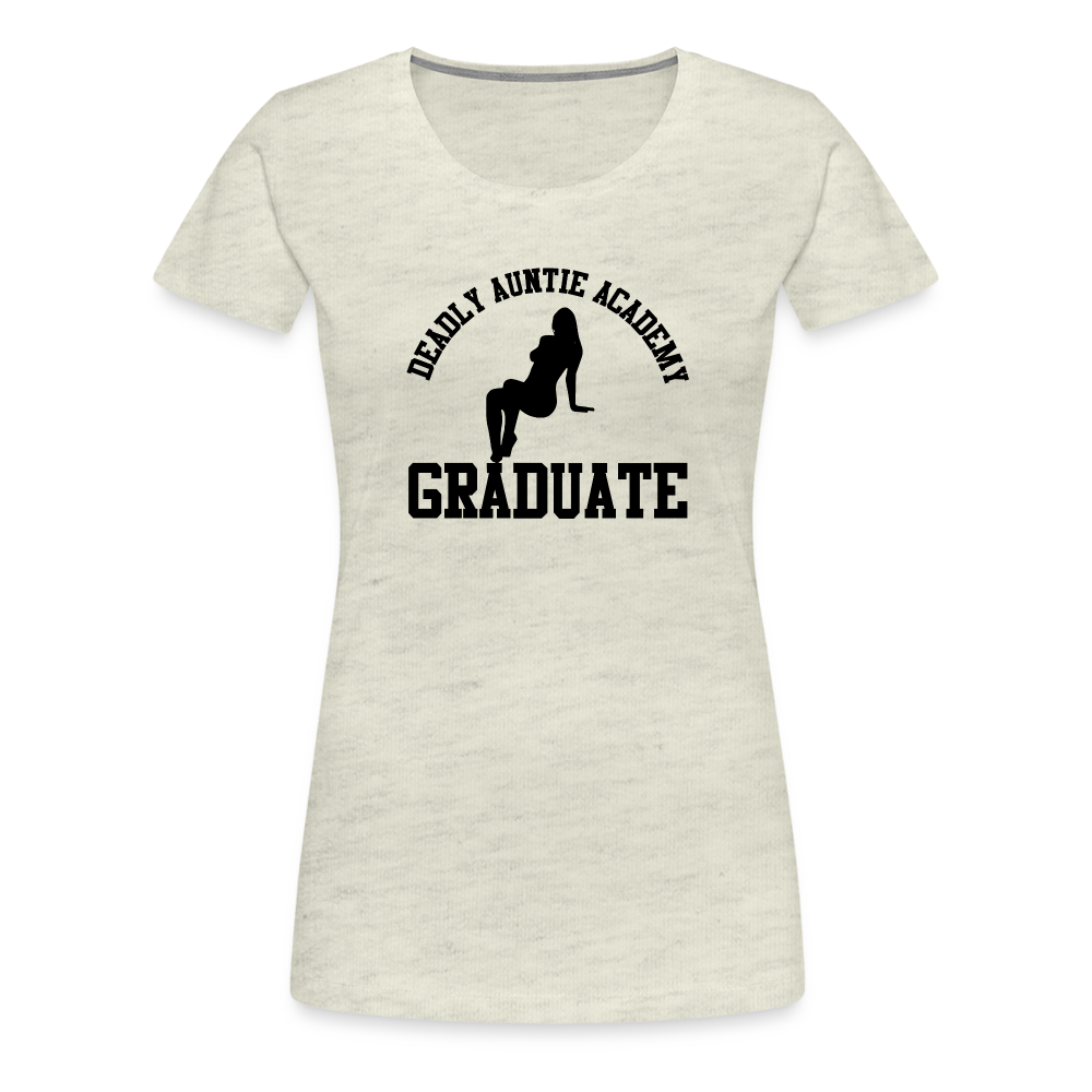 Deadly Auntie Academy Premium T-Shirt - heather oatmeal