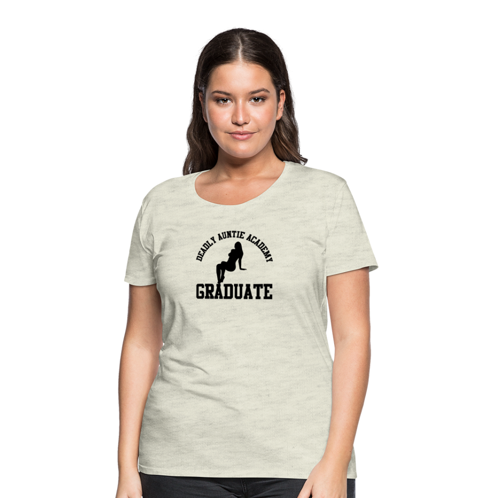 Deadly Auntie Academy Premium T-Shirt - heather oatmeal