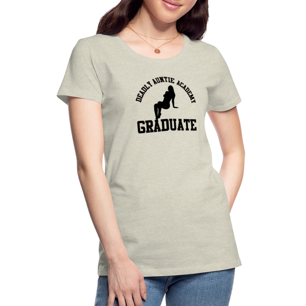 Deadly Auntie Academy Premium T-Shirt - heather oatmeal