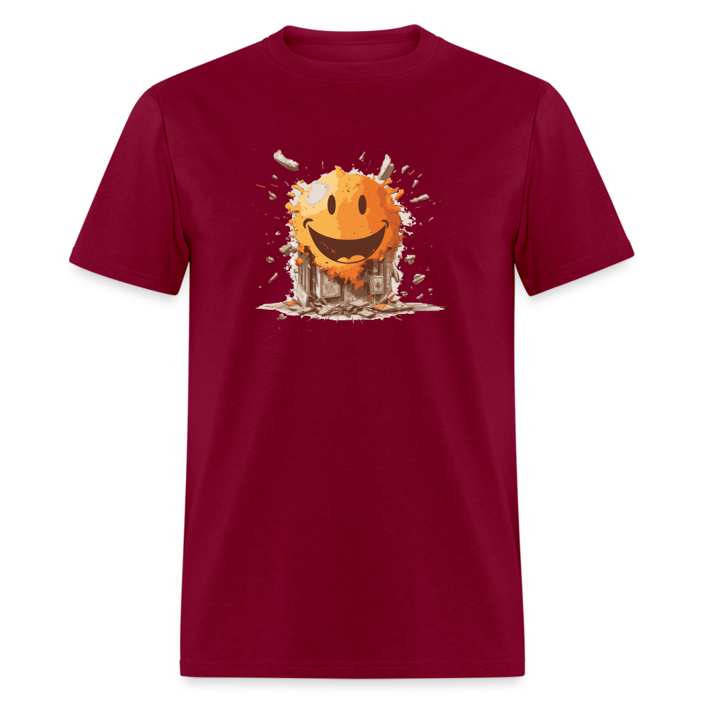 Smiley T-Shirt - burgundy