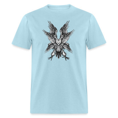 Winged Bird T-Shirt - powder blue