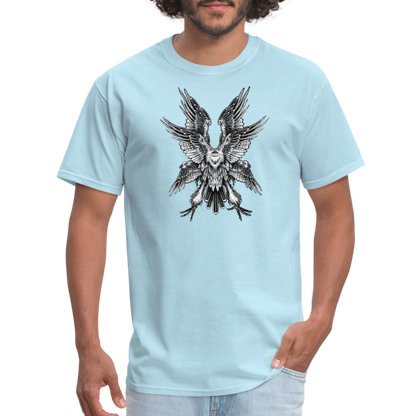 Winged Bird T-Shirt - powder blue