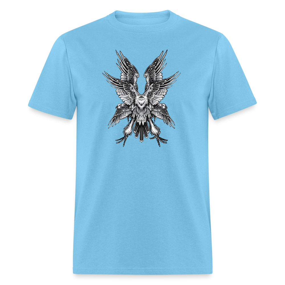 Winged Bird T-Shirt - aquatic blue