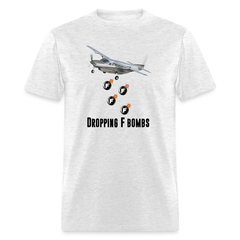 Dropping F Bombs T-Shirt - light heather gray