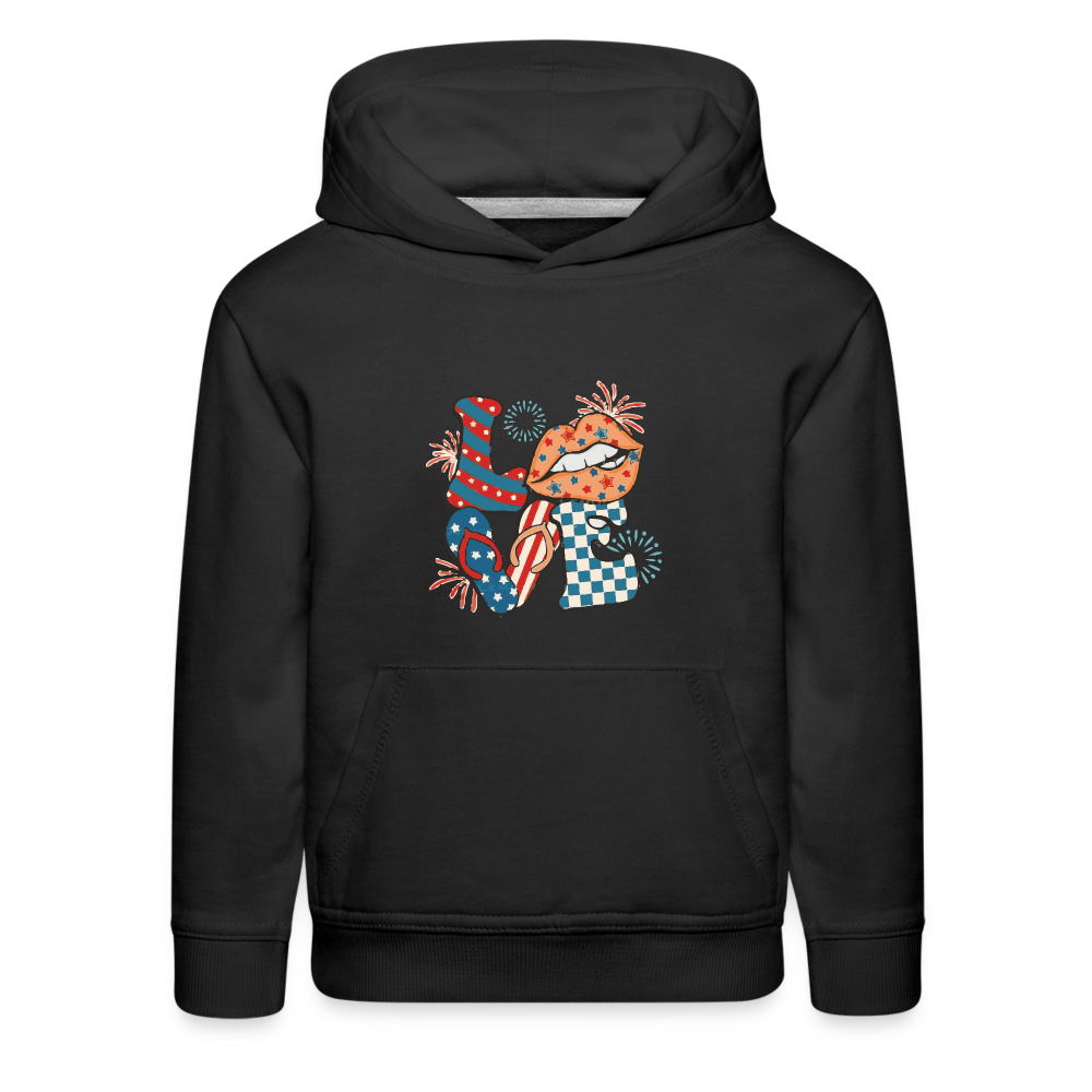 Love Kids‘ Premium Hoodie - black