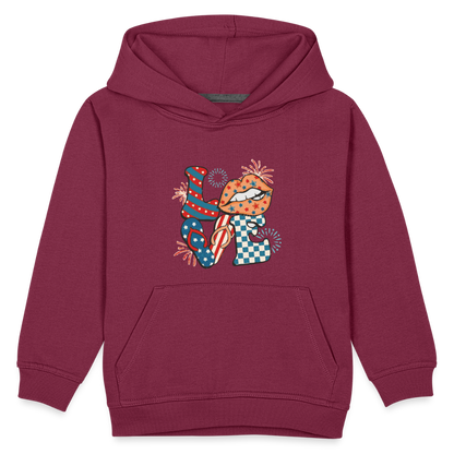 Love Kids‘ Premium Hoodie - burgundy