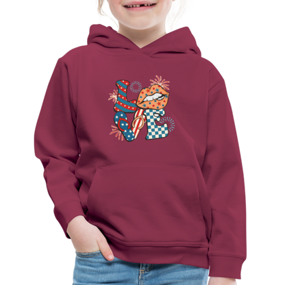 Love Kids‘ Premium Hoodie - burgundy