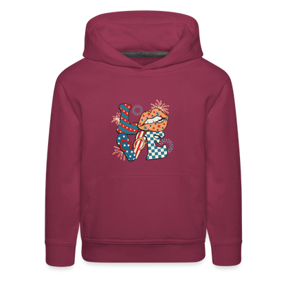 Love Kids‘ Premium Hoodie - burgundy