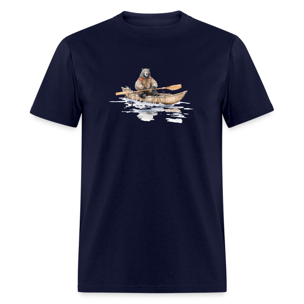 Bear Kayaker T-Shirt - navy