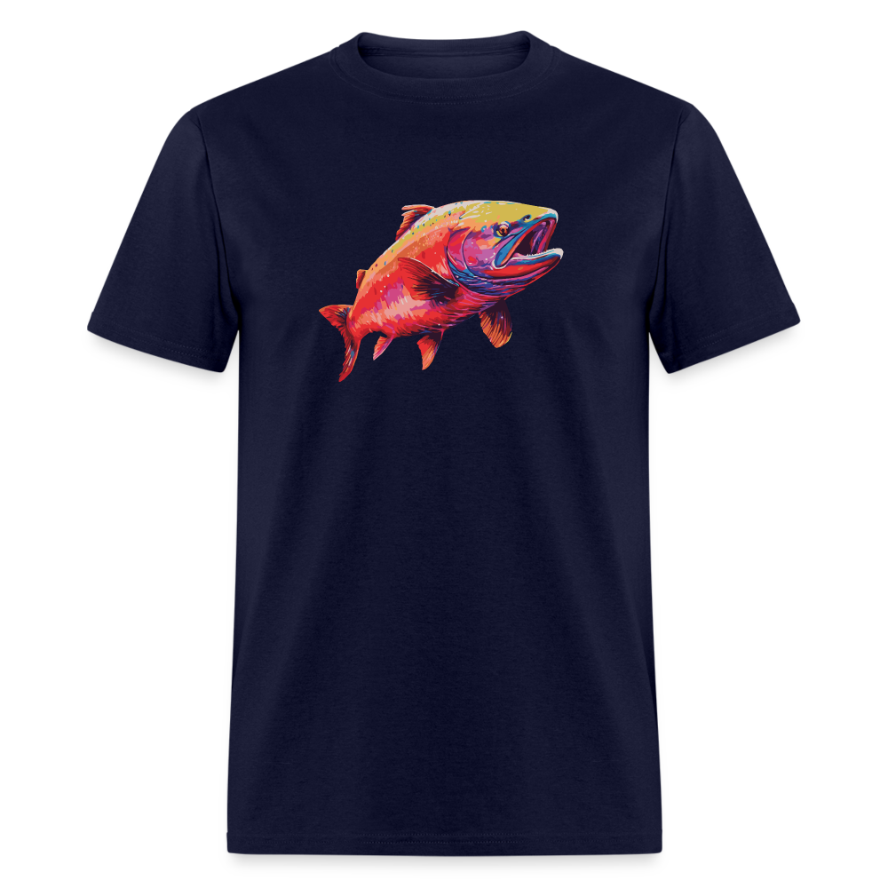 Salmon T-Shirt - navy