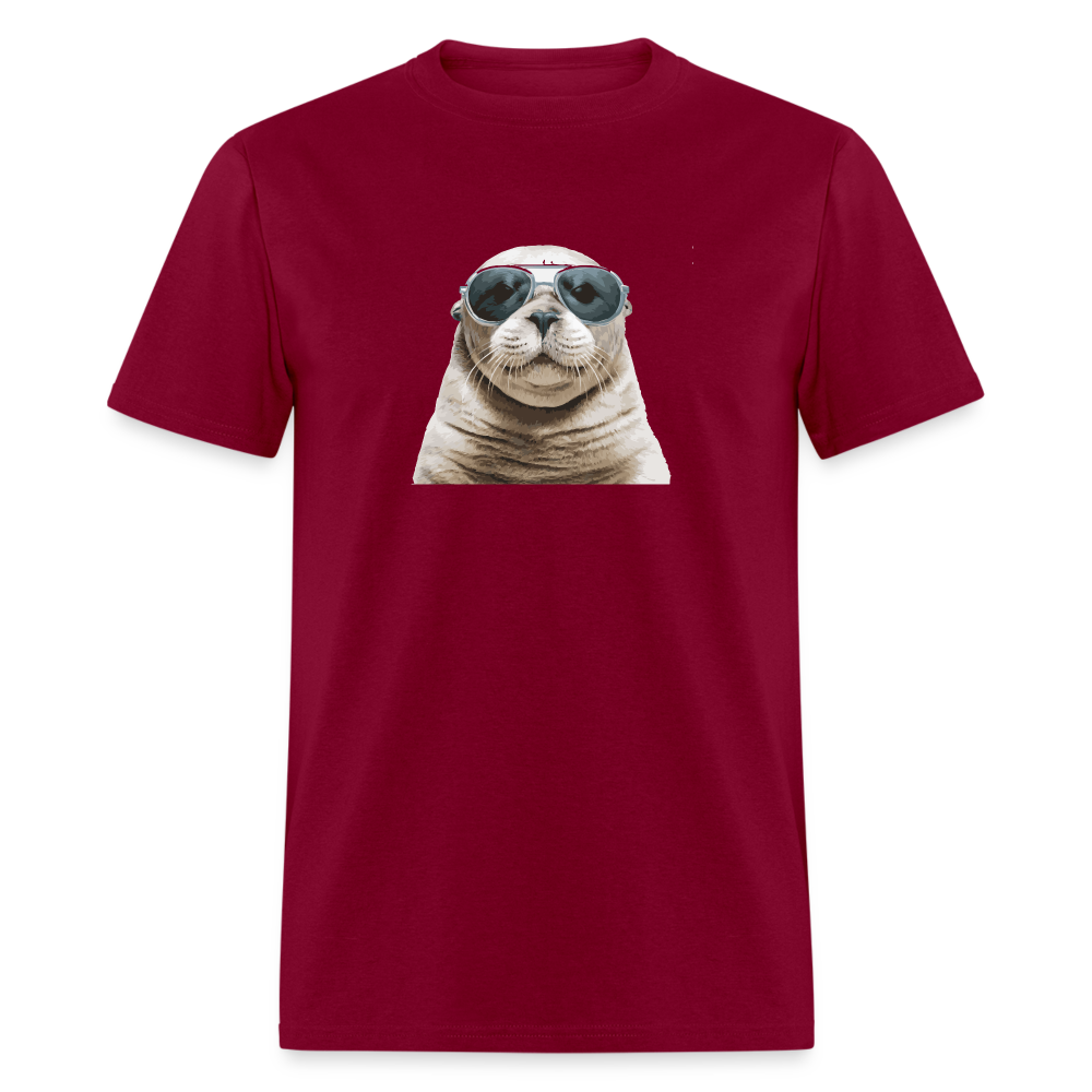 Cool Seal T-Shirt - burgundy