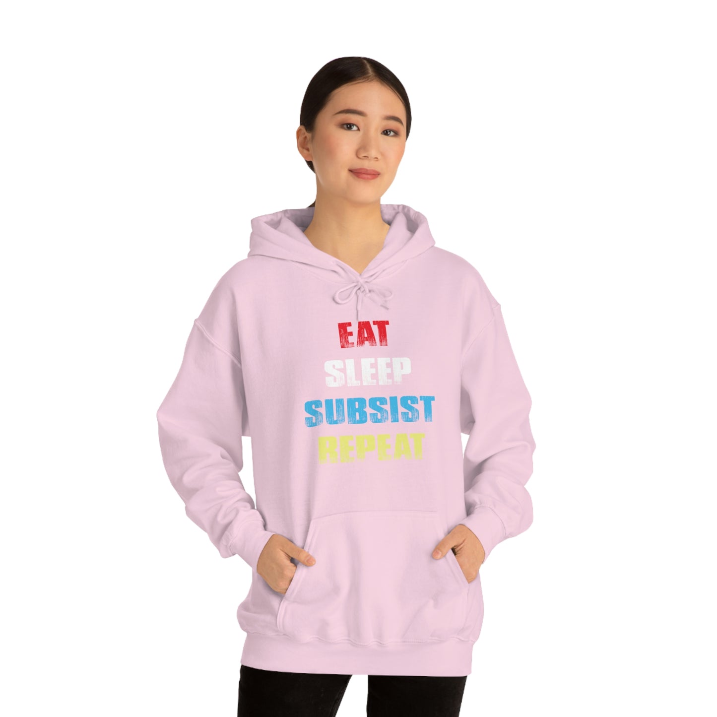 Eat Sleep Subsist Repeat Hooded Sweatshirt