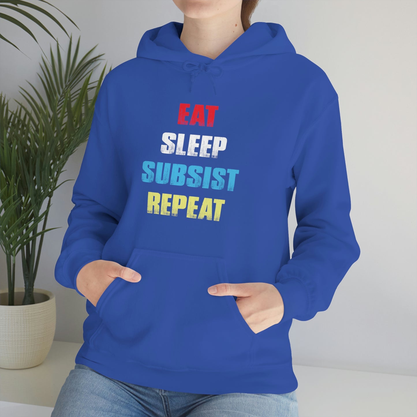 Eat Sleep Subsist Repeat Hooded Sweatshirt