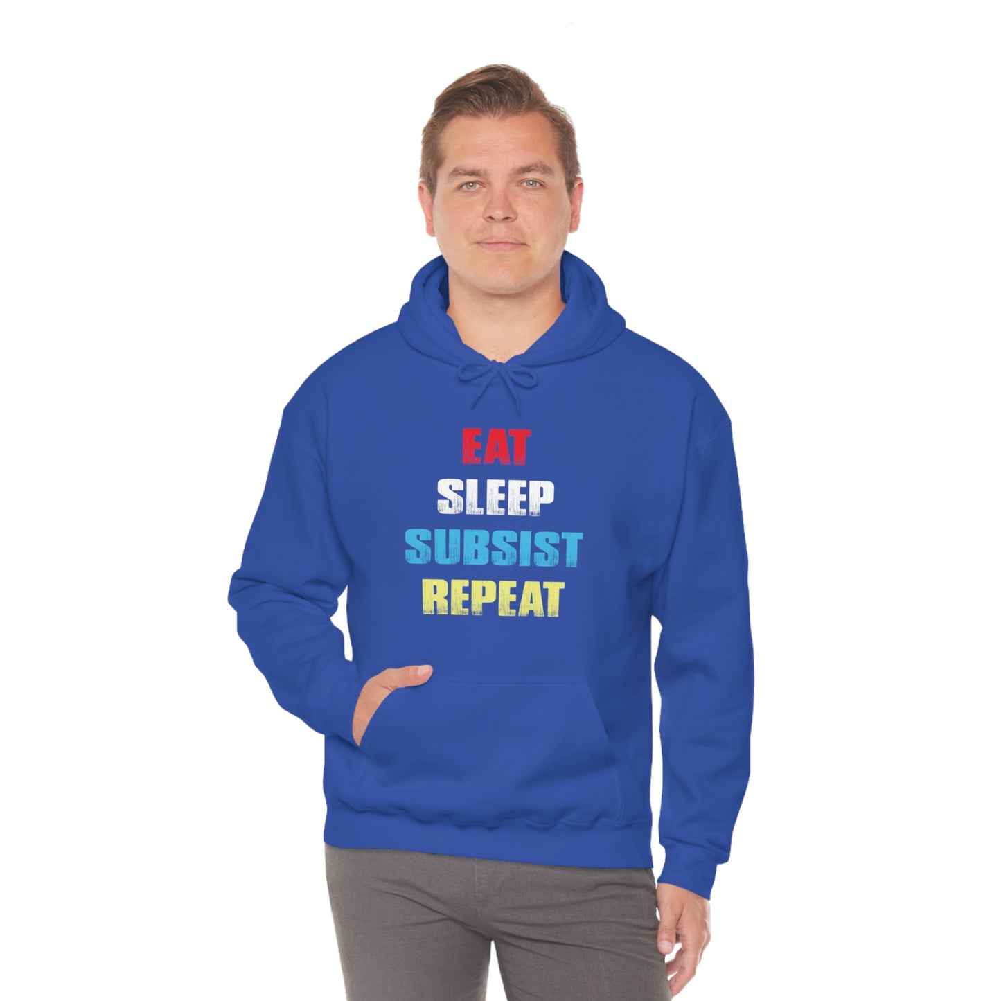 Eat Sleep Subsist Repeat Hooded Sweatshirt