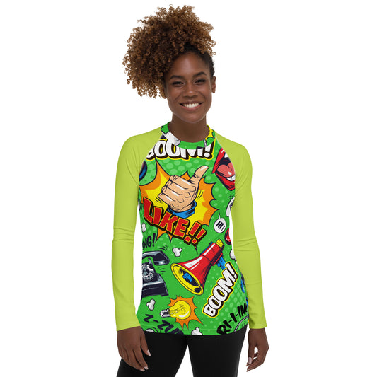 Pop Art Women's Rash Guard