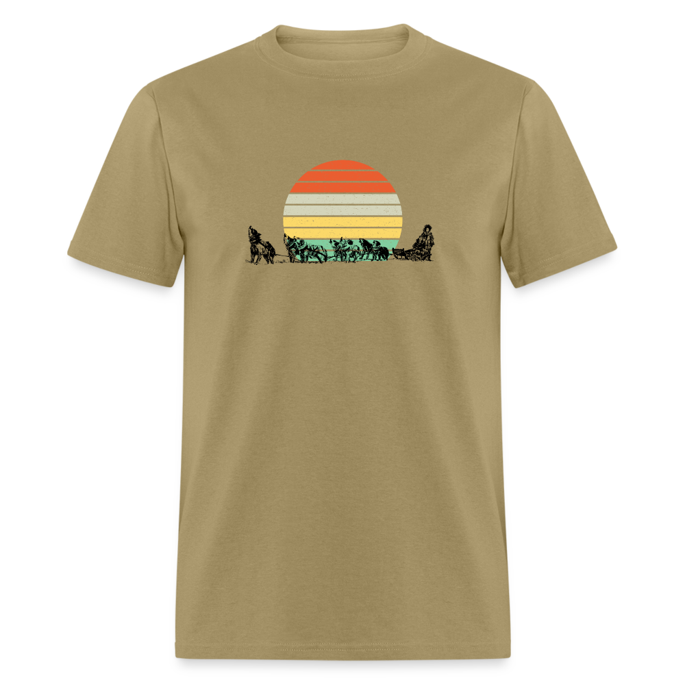 Retro Dogsled T-Shirt - khaki