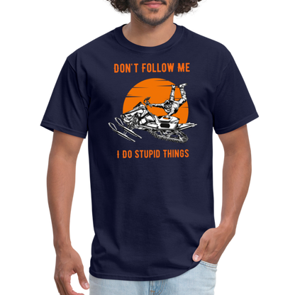 Dont Follow Me T-Shirt - navy