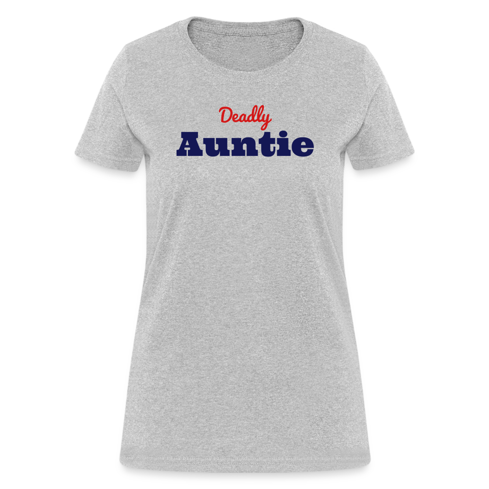 Deadly Auntie T-Shirt - heather gray