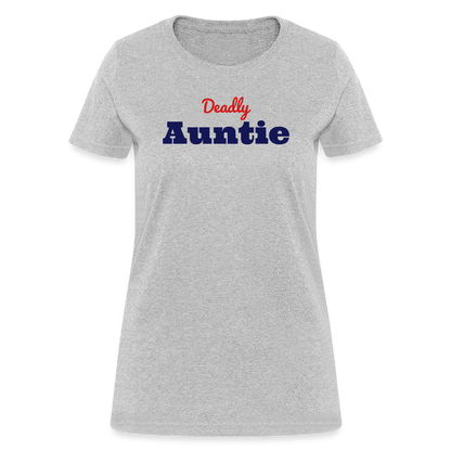 Deadly Auntie T-Shirt - heather gray