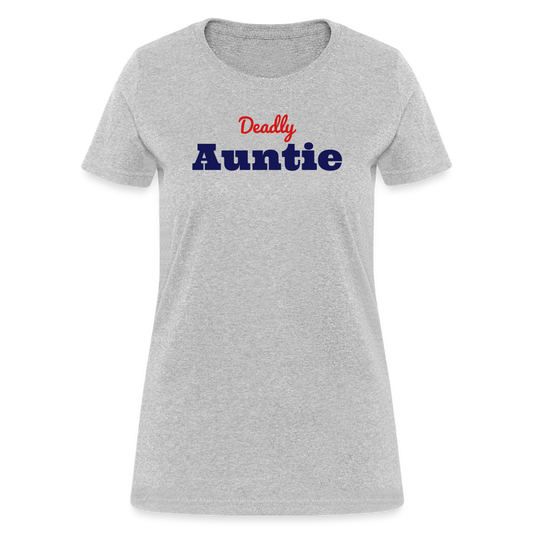 Deadly Auntie T-Shirt - heather gray